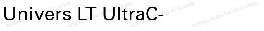 Univers LT UltraC字体转换